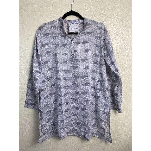 Foresta G Tops - Foresta G Laurence Setton Tunic Long Sleeve Artsy Top Medium Boho Gray lagenlook